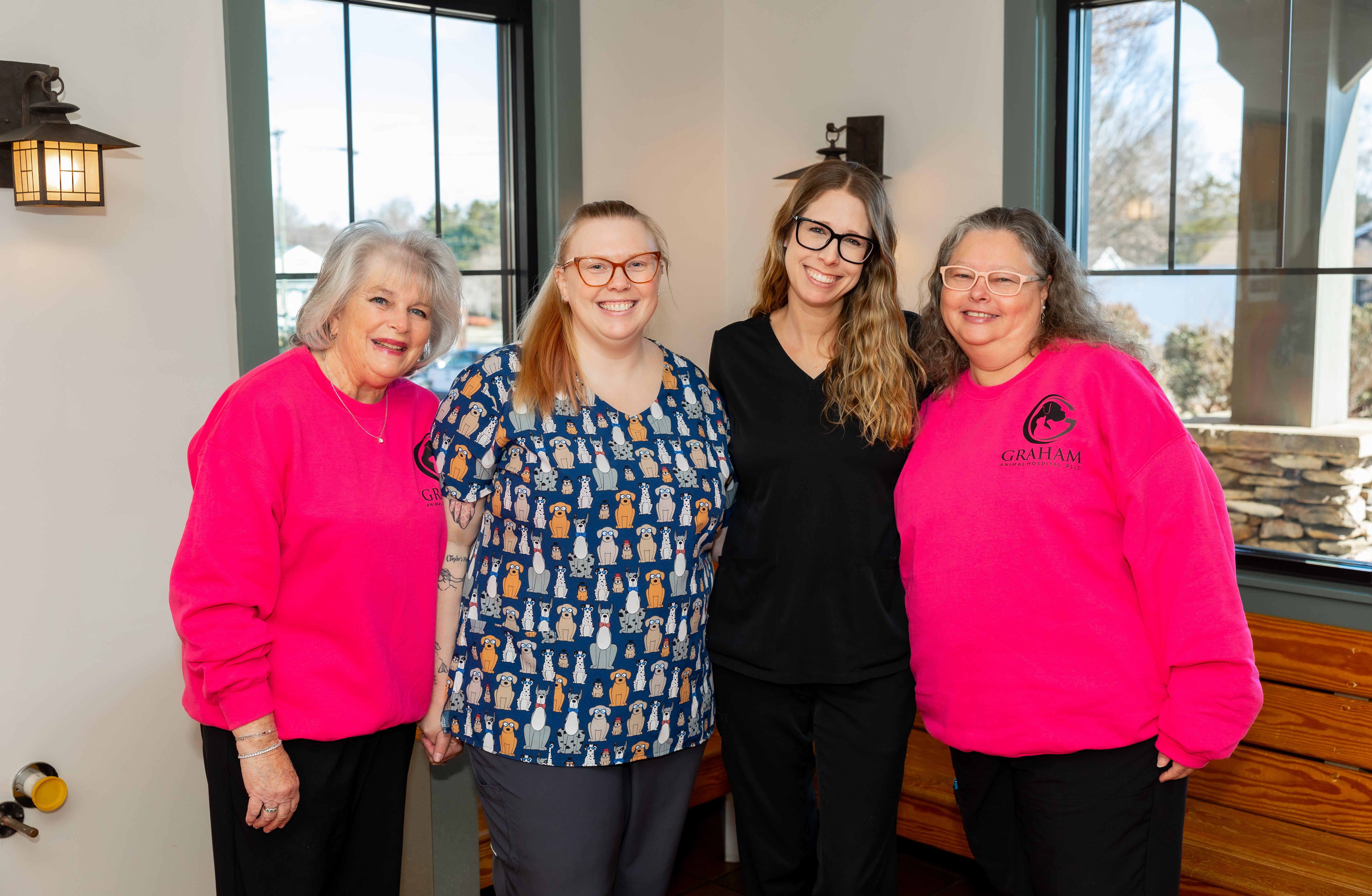 Graham Animal Hospital front desk team